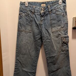 Abercrombie & Fitch women's 2R blue denim 23 inch capris with pockets new